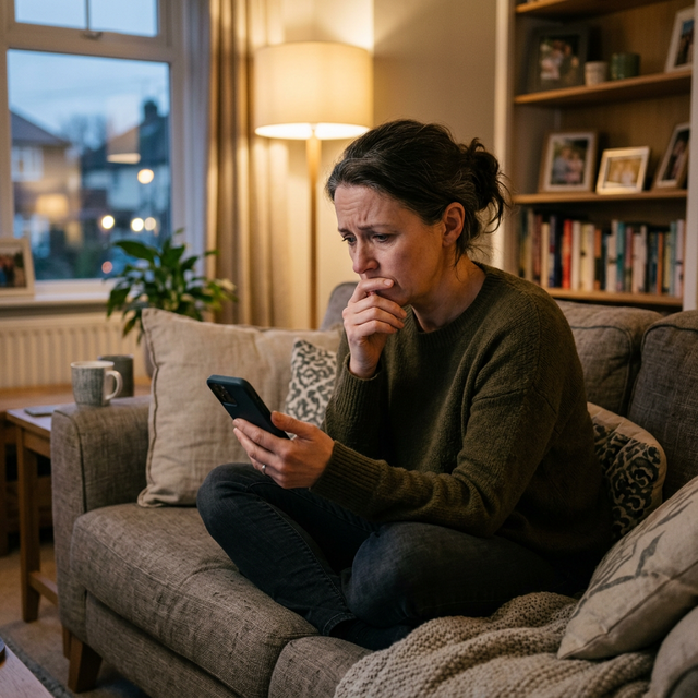 Worried adult children trying to reach their elderly parent by phone
